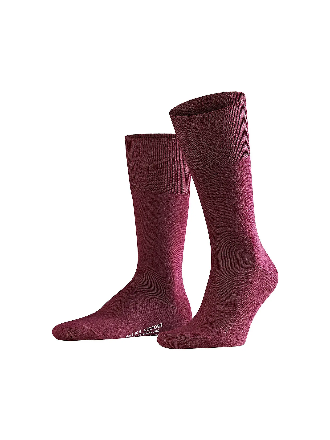 FALKE | Socken "Airport 14435" black | dunkelrot